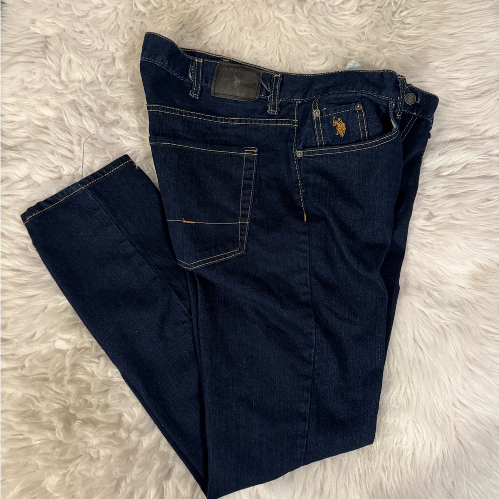 US POLO ASSN BLUE DENIM 40x32
